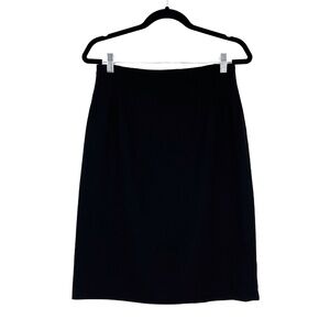 Evan Picone Women’s Size 10 Medium Black 100% Worsted Wool Vintage Pencil Skirt